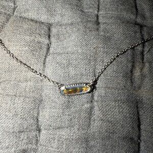 Kendra Scott Emma Rhodium Over Brass Stud Earrings, necklace & ring